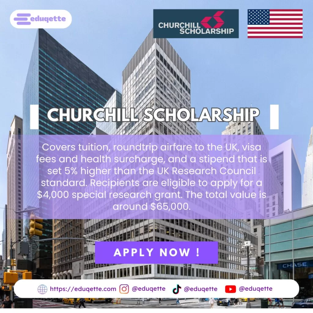 CHURCHILL SCHOLARSHIP
