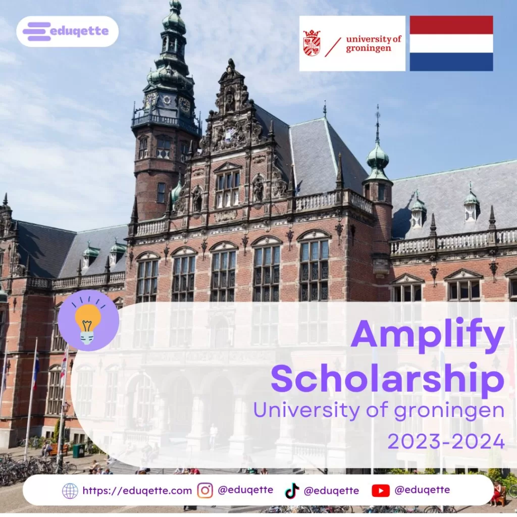 University of Groningen Amplify Scholarship Ph.D., Master (MScMALL.M.)