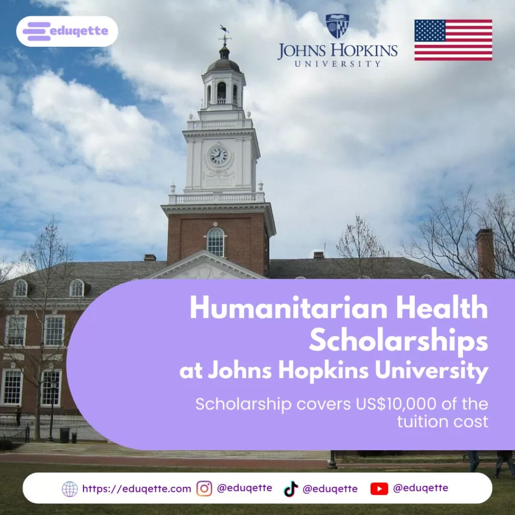 Humarian Health Scholarship at Johns Hopkins University