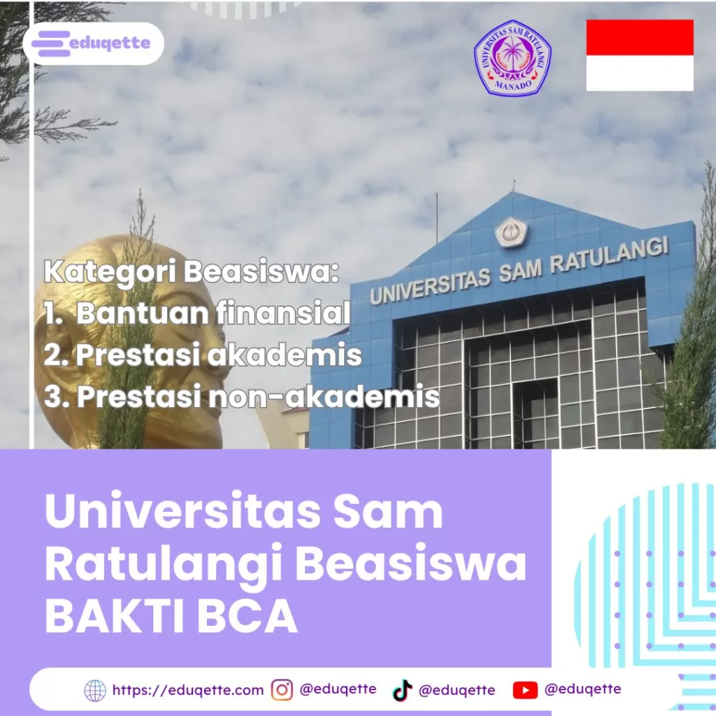 Universitas Sam Ratulangi Beasiswa BAKTI BCA
