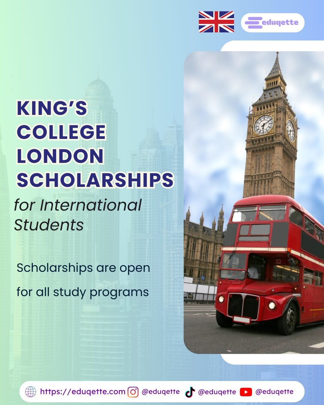 King’s College London – Funding & Scholarships 2025–26 - Eduqette