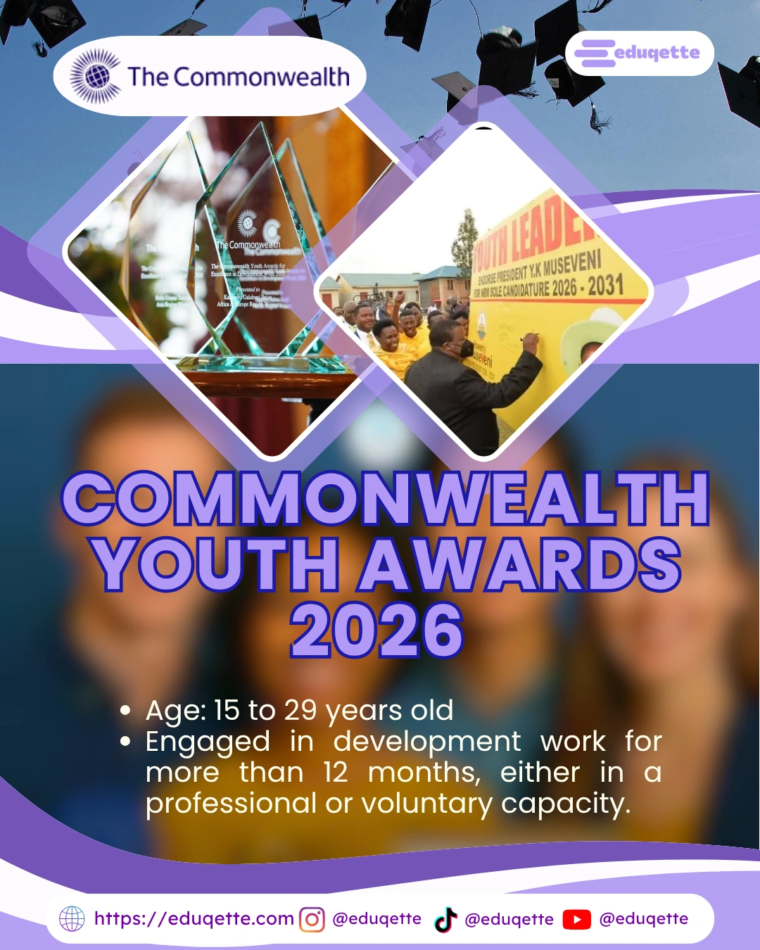 Commonwealth Youth Awards for Excellence in Development Work 2026 ...